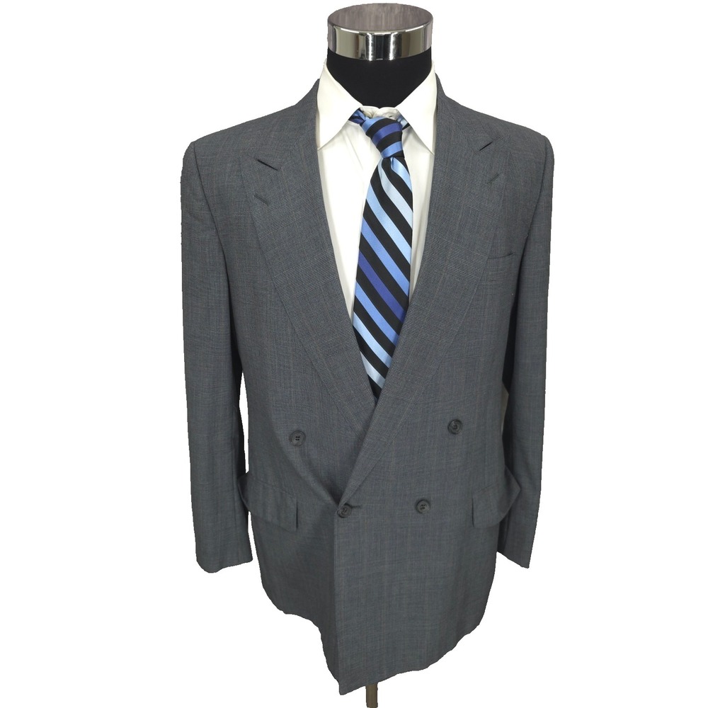 Vtg Marshall Field Blazer‎ Jacket Mens 40 Gay Double Breatsed Sports Coat Wool